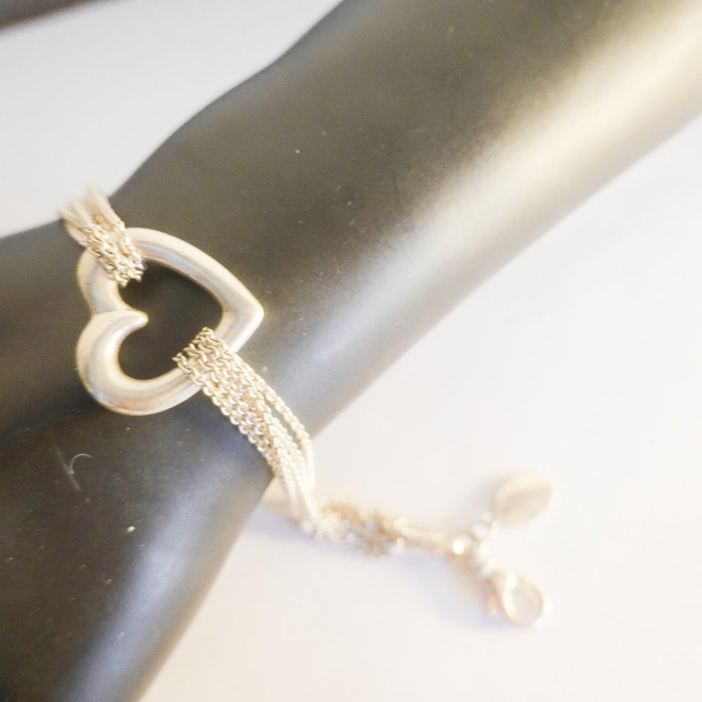 Sterling Silver Heart Bracelet